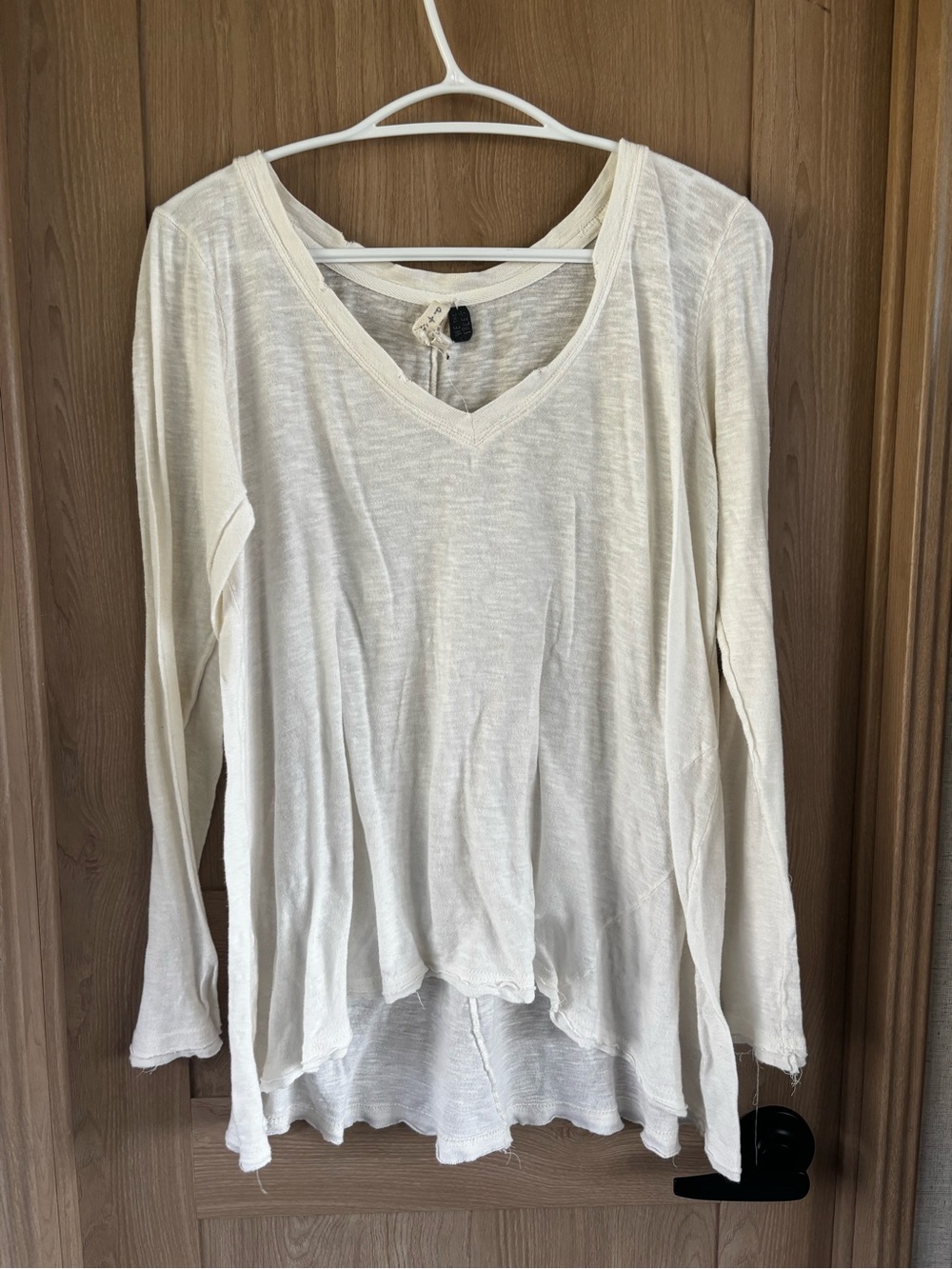 We the Free People On Air V Neck Oversized Top Size S Lightweight Basic Grunge